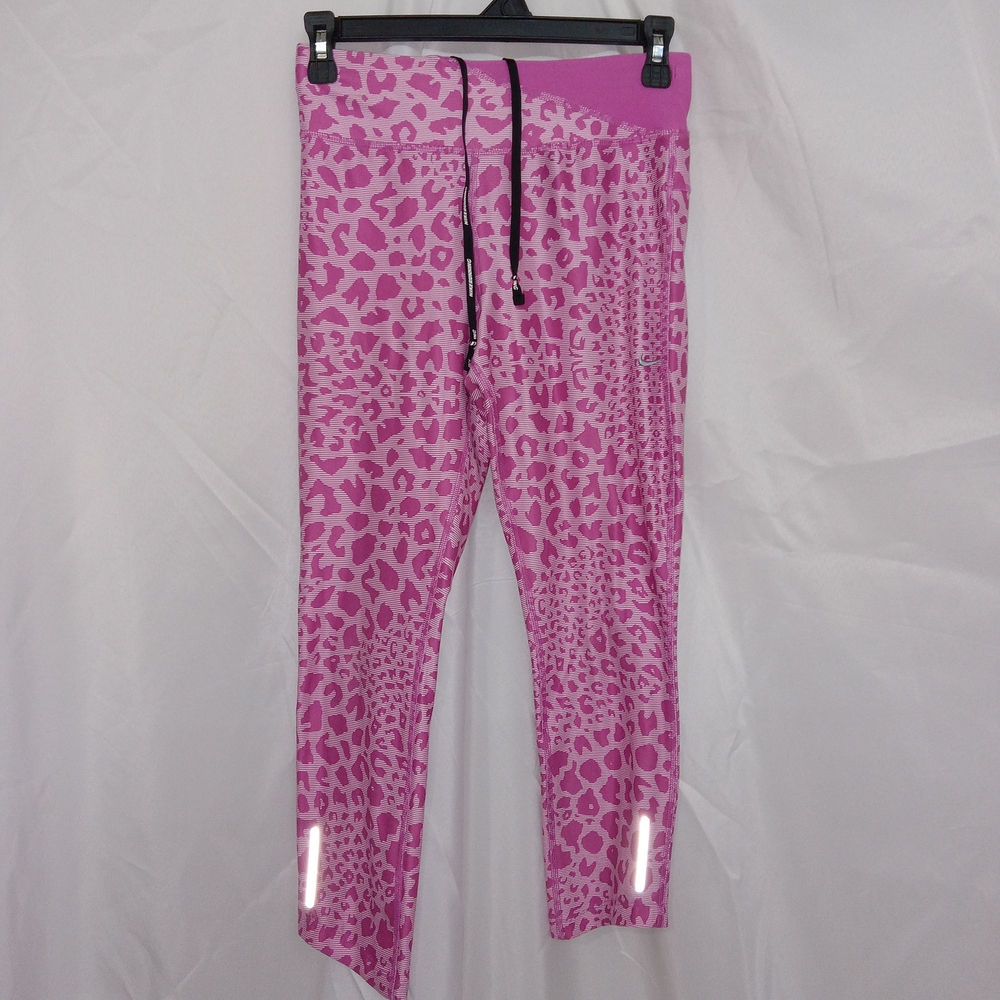 Nike Pink And Purple Leopard Print Leggings Womens Size XS NWOT